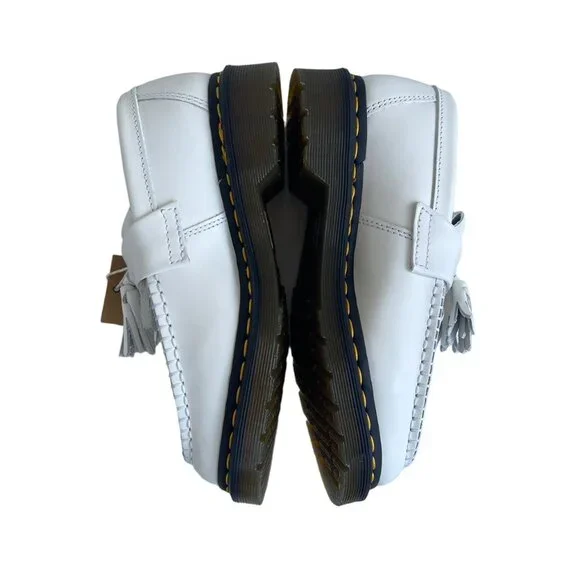 🌟 Dr. Martens Adrian White Tassel Loafers Smooth Leather Women’s SZ 6 / 37 - Picture 6 of 7